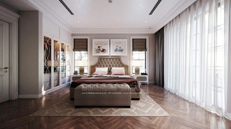 Tranh canvas treo tường hình xe đạp đẹp, đáng yêu cho phòng bé trai. Mẫu thiết kế và thi công nội thất biệt thự