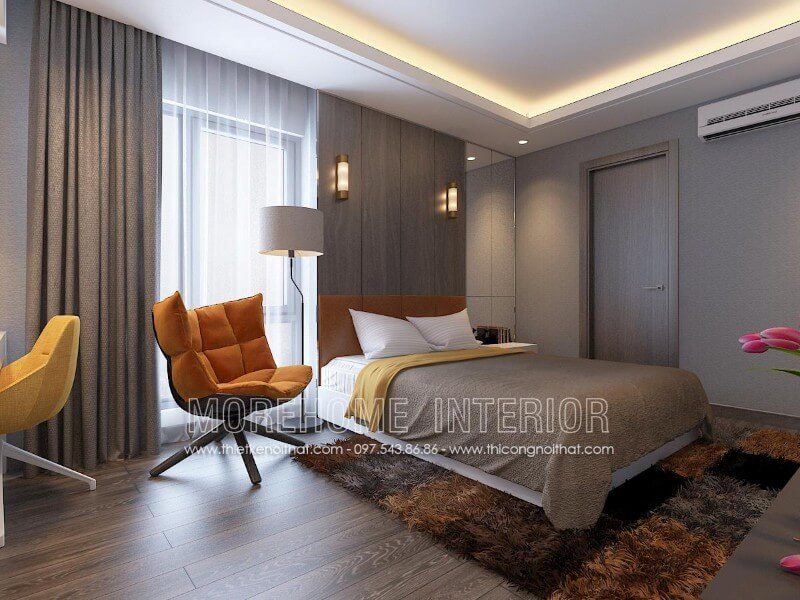 . Những thiết kế giường ngủ độc đáo, đầy ấn tượng cho các căn hộ, nhà phố, biệt thự được bọc bằng da màu cam sang trọng sẽ mang đến trải nghiệm thoải mái cho người sử dụng.